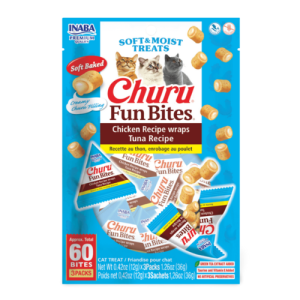 Inaba Churu Fun Bites Cat Treats Chicken Wrap with Tuna Recipe