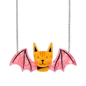 Erstwilder Winged Kitty Necklace