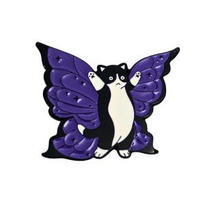 Fluttermeow Cat Enamel Pin