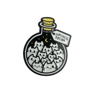Happiness Potion Cat Enamel Pin