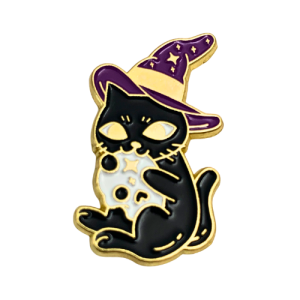 Raised from the CATacombs Cat Enamel Pin