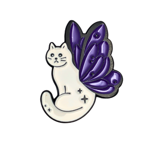 Sitting Pretty Kitty Cat Enamel Pin