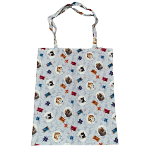 Totally terrific kitten & thread tote bag