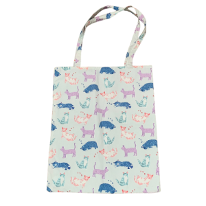 Totally terrific snoozy kitty tote bag