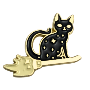 Wild ‘n’ Witchy Kitty Cat Enamel Pin
