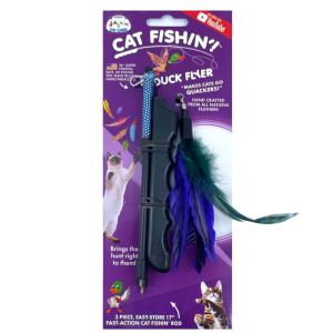 Cat Lures Cat Fishin’ Rod Teaser Toy – Duck Flyer