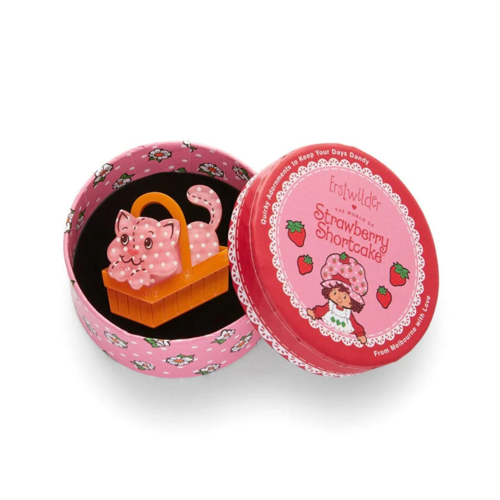 Erstwilder Cozy Custard Cat Mini Brooch