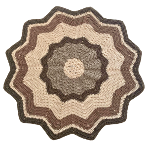 Creamy Hazelnut Mocha Crochet Kitty Blanket