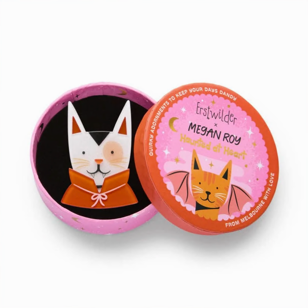 Erstwilder Fangtastic Kitty Brooch