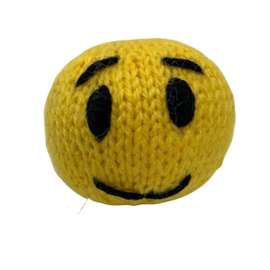 Knitted Smiley Face