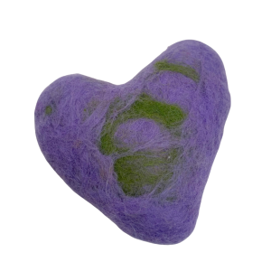 Purple Felt Heart