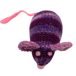 Purple Knitted Mouse
