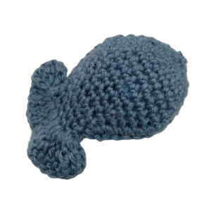 Small Blue Knitted Fish